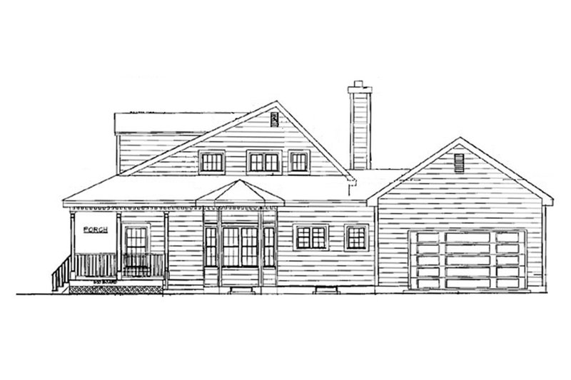 Dream House Plan - Exterior - Other Elevation for Farmhouse House Plan #3-183 - 3 bed, 2.5 bath