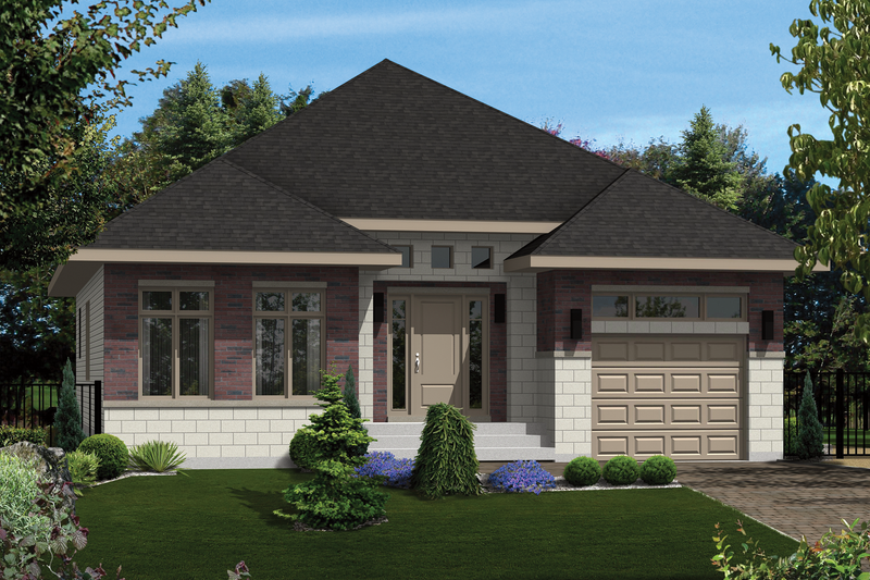 House Blueprint - Contemporary Exterior - Front Elevation Plan #25-4277