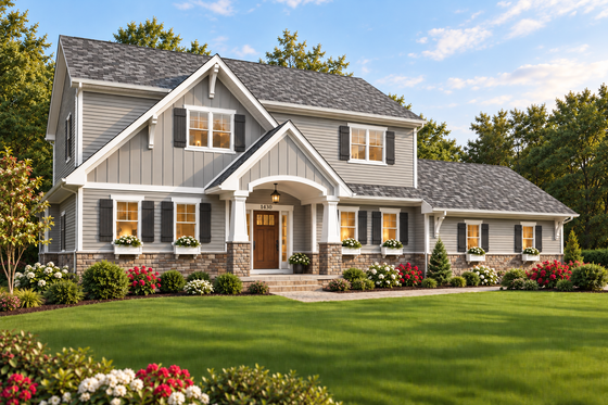 Exterior - Front Elevation 4 for Country House Plan #928-163 - 3 bed, 2.5 bath