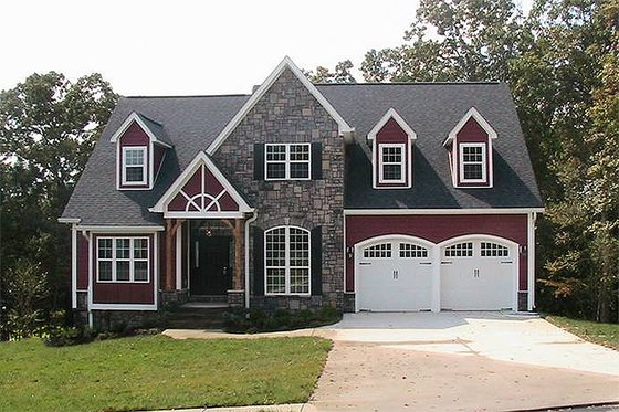 Exterior - Front Elevation 6 for Craftsman House Plan #48-107 - 4 bed, 2.5 bath