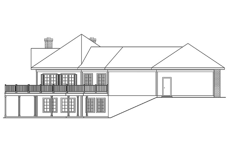 Home Plan - Exterior - Other Elevation for Ranch House Plan #124-203 - 3 bed, 2 bath