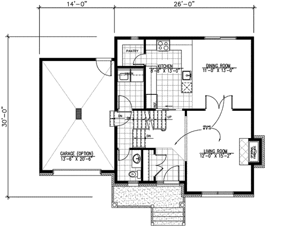 Traditional Floor Plan - Main Floor Plan #138-180