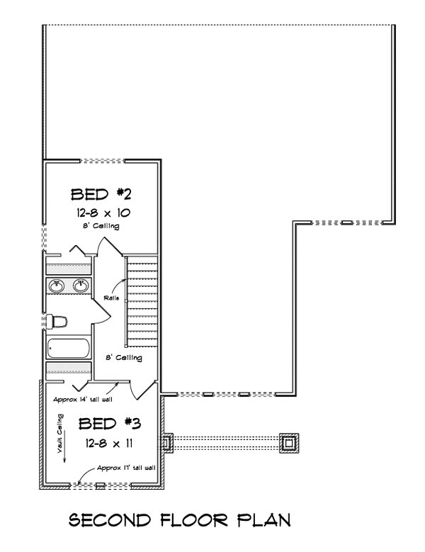 Home Plan - Modern Floor Plan - Upper Floor Plan #513-2287