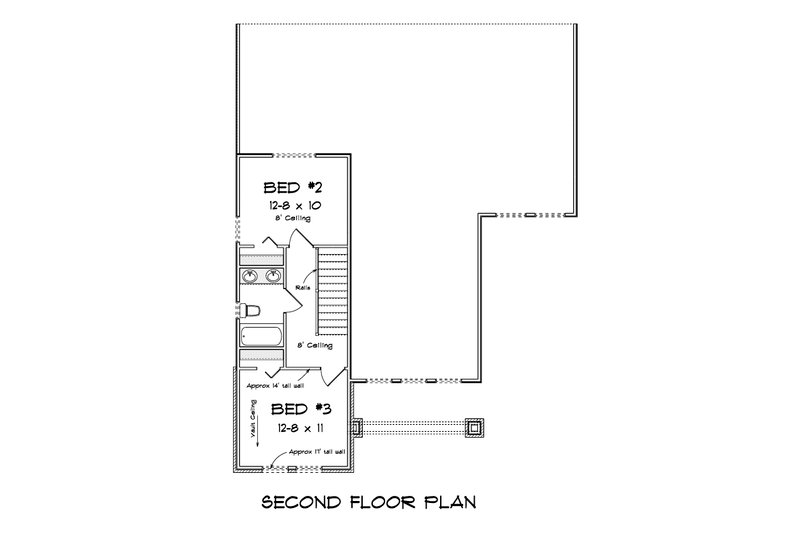 Architectural House Design - Floor Plan - Upper Floor 1 for Modern House Plan #513-2287 - 4 bed, 3 bath