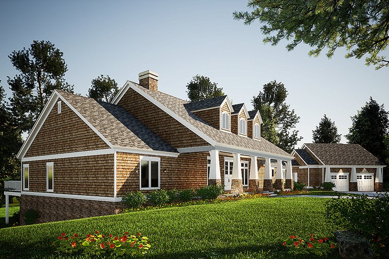 Architectural House Design - Exterior - Front Elevation 4 for European House Plan #17-2567 - 5 bed, 4.5 bath