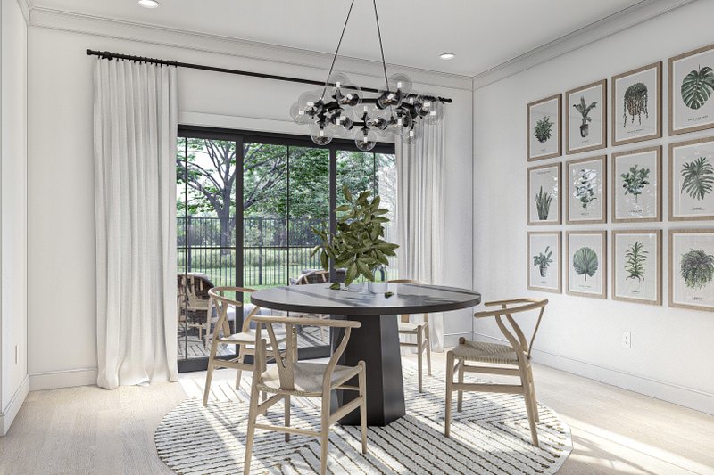 House Blueprint - Interior - Dining Room for Modern House Plan #455-623 - 3 bed, 3 bath