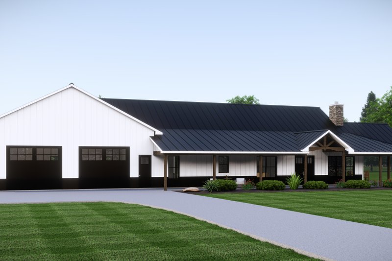 Home Plan - Barndominium Exterior - Front Elevation Plan #1064-293