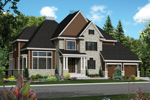 Traditional Exterior - Front Elevation Plan #25-4490