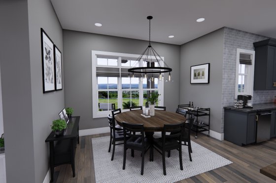 Interior - Dining Room for Farmhouse House Plan #51-1247 - 4 bed, 5 bath