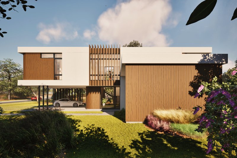 Dream House Plan - Exterior - Other Elevation for Modern House Plan #80-226 - 3 bed, 2.5 bath