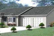 Adobe / Southwestern Style House Plan - 3 Beds 2 Baths 2163 Sq/Ft Plan #1-487 