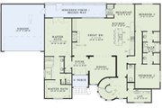 European Style House Plan - 4 Beds 3.5 Baths 2968 Sq/Ft Plan #17-2573 
