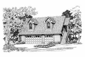 Country Exterior - Front Elevation Plan #72-288