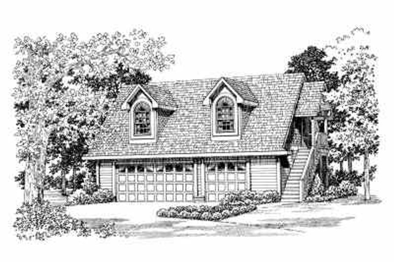 Home Plan - Country Exterior - Front Elevation Plan #72-288