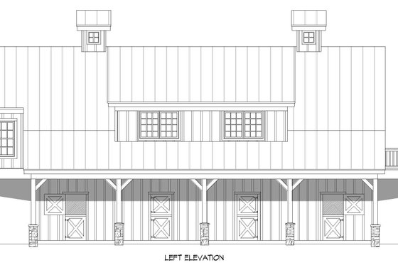 Exterior - Other Elevation for Country House Plan #932-766 - 3 bed, 3 bath