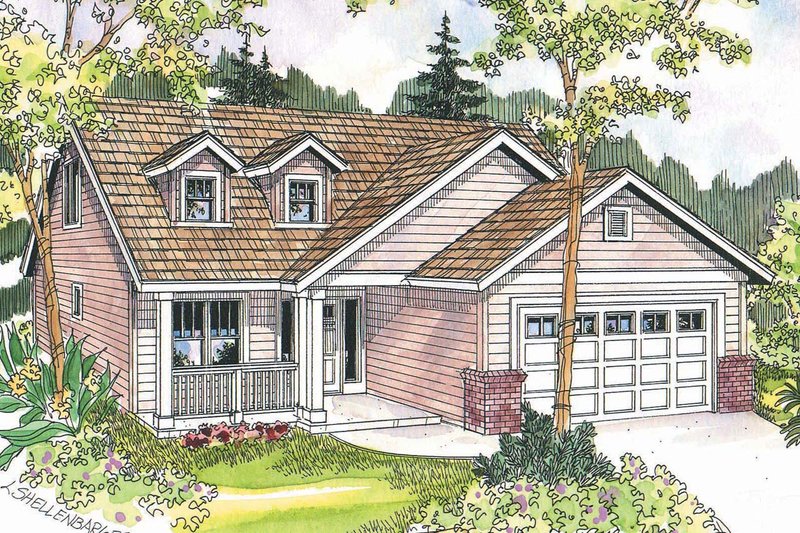 Dream House Plan - Exterior - Front Elevation Plan #124-684