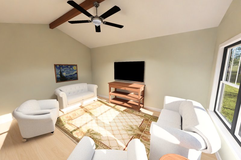 Home Plan - Interior - Family Room 1 for Cottage House Plan #513-2485 - 4 bed, 4 bath