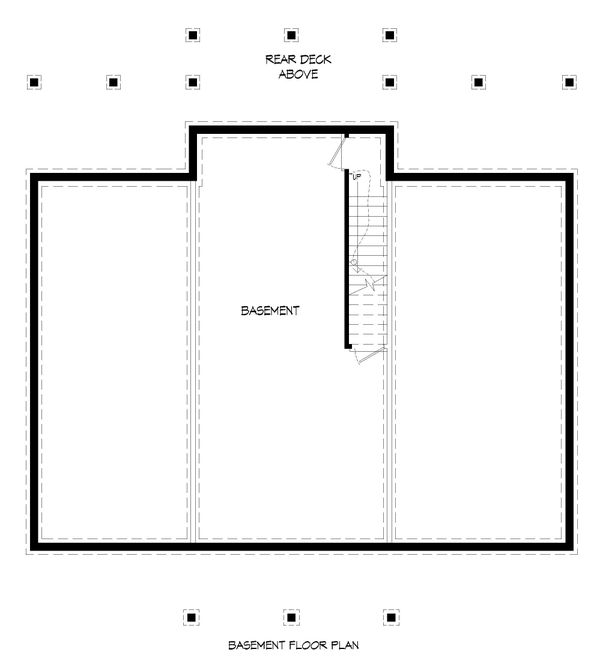 Country Floor Plan - Lower Floor Plan #932-396