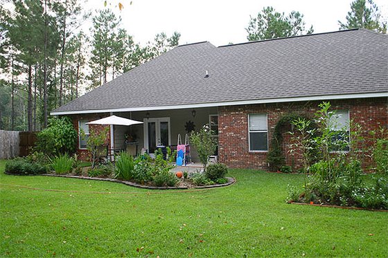 Exterior - Rear Elevation for Traditional House Plan #21-126 - 3 bed, 2 bath