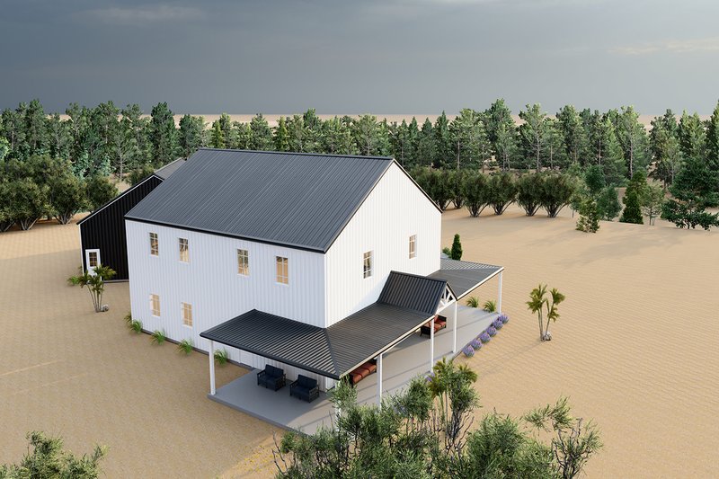 Dream House Plan - Exterior - Other Elevation 6 for Barndominium House Plan #1107-15 - 5 bed, 4 bath