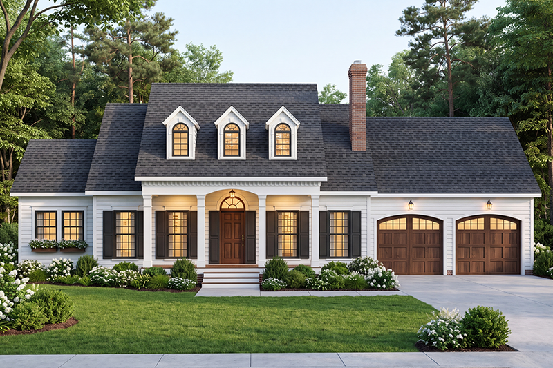 Home Plan - Exterior - Front Elevation 2 for Southern House Plan #406-197 - 3 bed, 2.5 bath