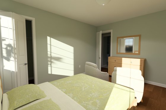 Interior - Master Bedroom 1 for Cottage House Plan #513-2419 - 3 bed, 3 bath