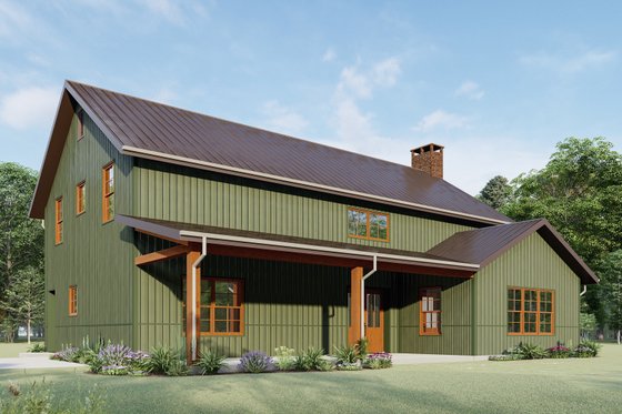 Exterior - Other Elevation 6 for Barndominium House Plan #1092-29 - 3 bed, 2.5 bath