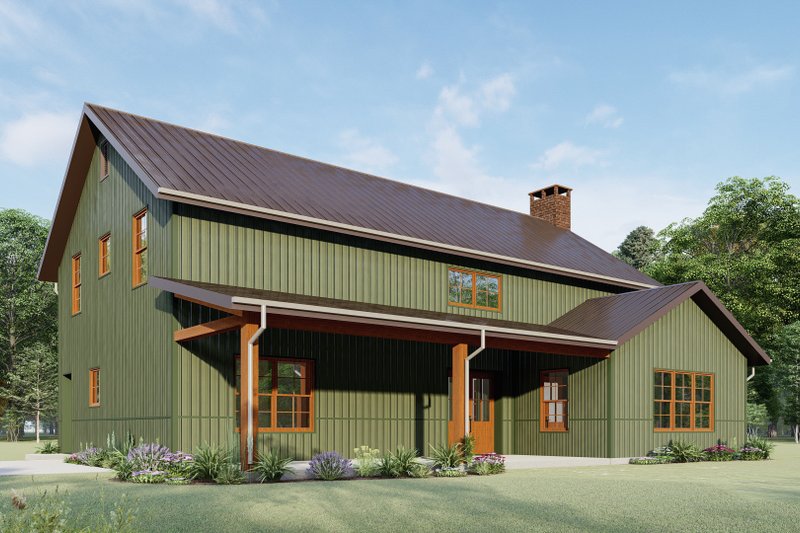 Dream House Plan - Exterior - Other Elevation 6 for Barndominium House Plan #1092-29 - 3 bed, 2.5 bath
