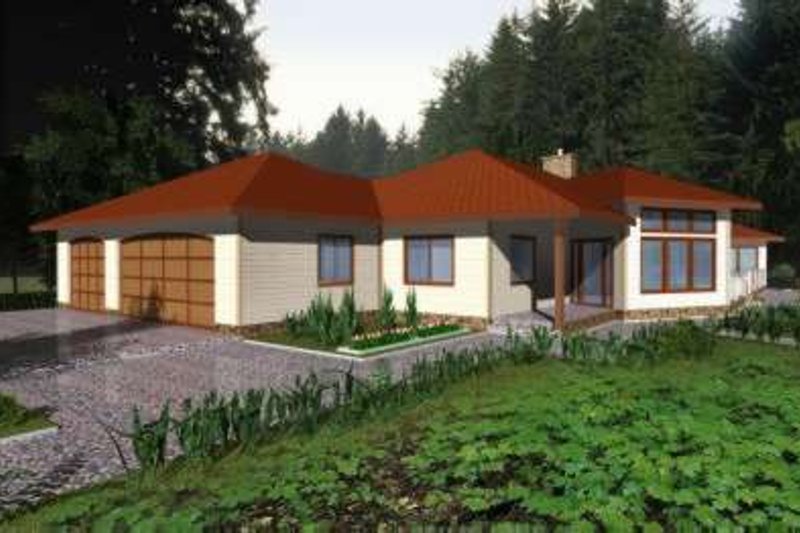 Home Plan - Modern Exterior - Front Elevation Plan #117-378