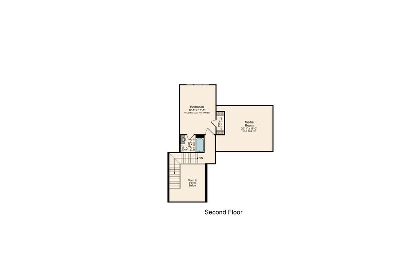 House Plan Design - Floor Plan - Upper Floor for European House Plan #1081-7 - 4 bed, 4.5 bath