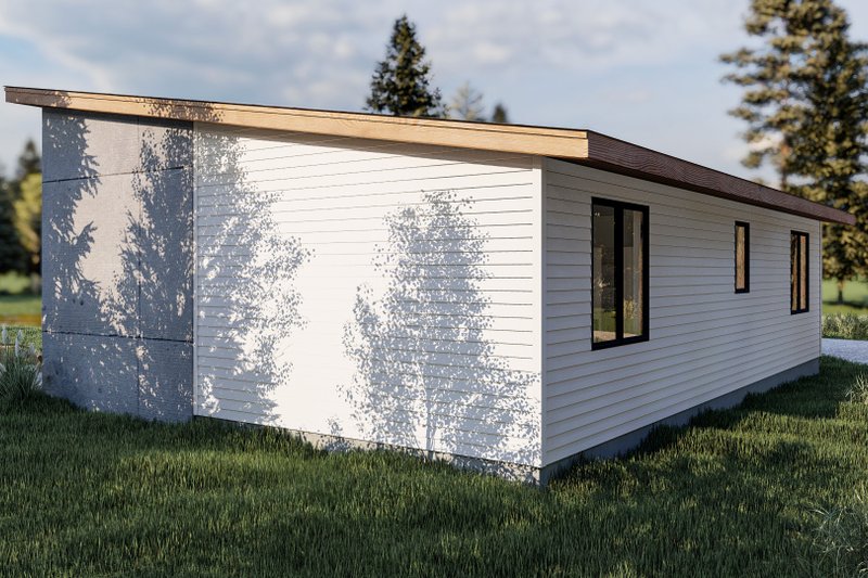 House Blueprint - Exterior - Other Elevation 1 for Modern House Plan #455-319 - 2 bed, 1 bath