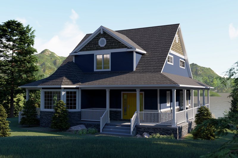 Architectural House Design - Craftsman Exterior - Front Elevation Plan #1064-15