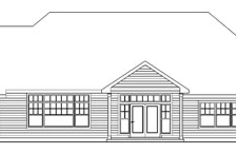 House Plan Design - Exterior - Rear Elevation for Craftsman House Plan #124-758 - 3 bed, 2.5 bath