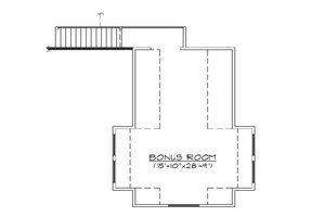 Floor Plan - Upper Floor for Ranch House Plan #5-387 - 4 bed, 3 bath