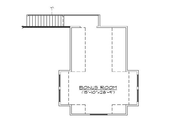 Ranch Floor Plan - Upper Floor Plan #5-387