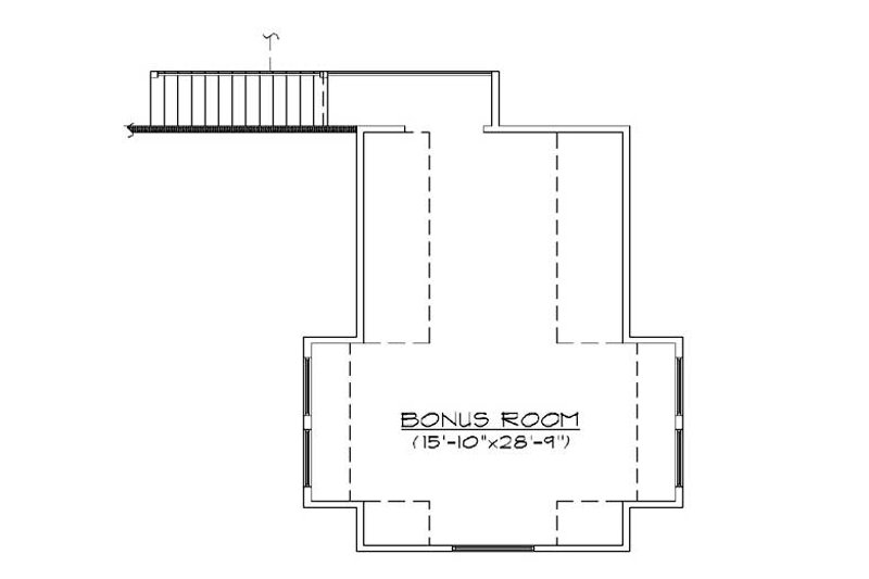 Home Plan - Floor Plan - Upper Floor for Ranch House Plan #5-387 - 4 bed, 3 bath