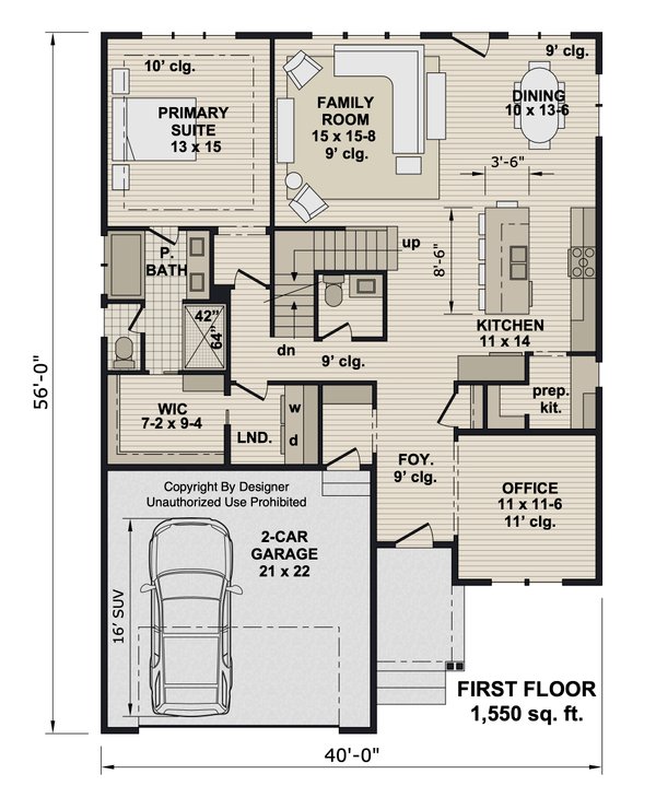 House Plan Design - Floor Plan - Main Floor for Farmhouse House Plan #51-1535 - 3 bed, 2.5 bath