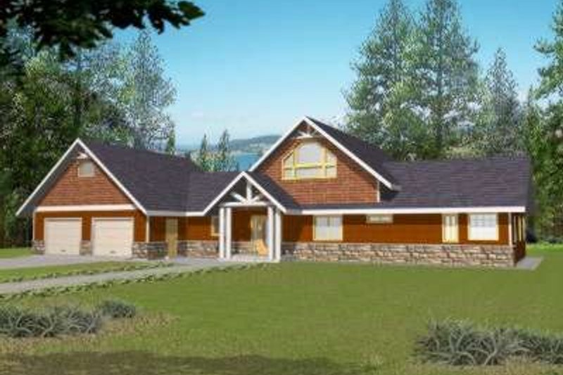 Home Plan - Traditional Exterior - Front Elevation Plan #117-462