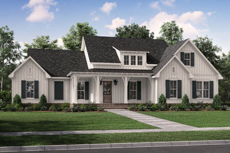 Dream House Plan - Exterior - Front Elevation 3 for Farmhouse House Plan #430-244 - 3 bed, 2.5 bath