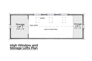 Floor Plan - Other Floor for Contemporary House Plan #935-22, 1 bath
