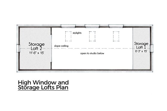 Floor Plan - Other Floor for Contemporary House Plan #935-22, 1 bath