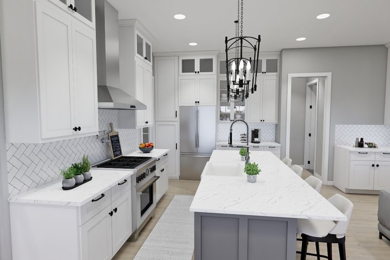 House Blueprint - Interior - Kitchen 4 for Craftsman House Plan #51-1294 - 4 bed, 4 bath