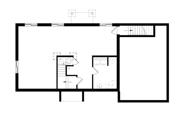 House Plan Design - Unfinished Basement 