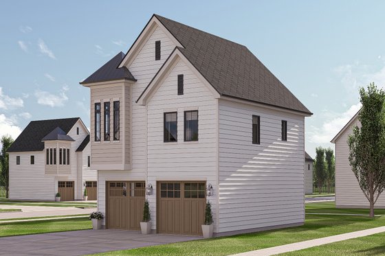 Exterior - Other Elevation 5 for Cottage House Plan #455-550 - 1 bed, 1 bath