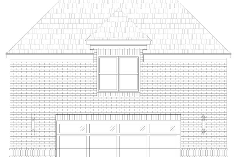 Architectural House Design - Exterior - Front Elevation 3 for Colonial House Plan #932-1150 - 1 bed, 1 bath
