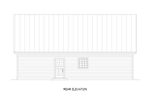 Exterior - Rear Elevation for Traditional House Plan #932-527 - 4 bed, 3 bath