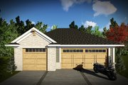 Traditional Style House Plan - 0 Beds 0 Baths 1036 Sq/Ft Plan #70-1450 