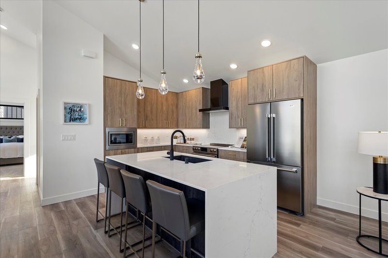 House Blueprint - Interior - Kitchen 2 for Contemporary House Plan #1070-237 - 2 bed, 2.5 bath