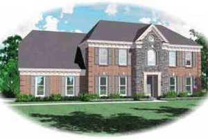 Colonial Exterior - Front Elevation Plan #81-484