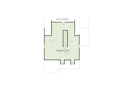 Floor Plan - Other Floor for Craftsman House Plan #17-2411 - 3 bed, 2 bath